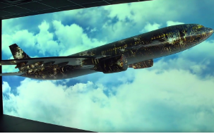 Ouno design 3D image mapping presentation for GKN Aerospace