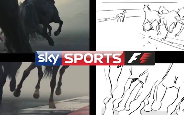 Drawn in Ink share storyboard of Sky’s new F1 ident for 2017